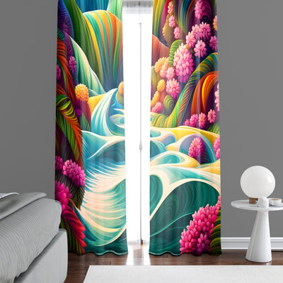 Destani Semi Sheer Curtain Pair