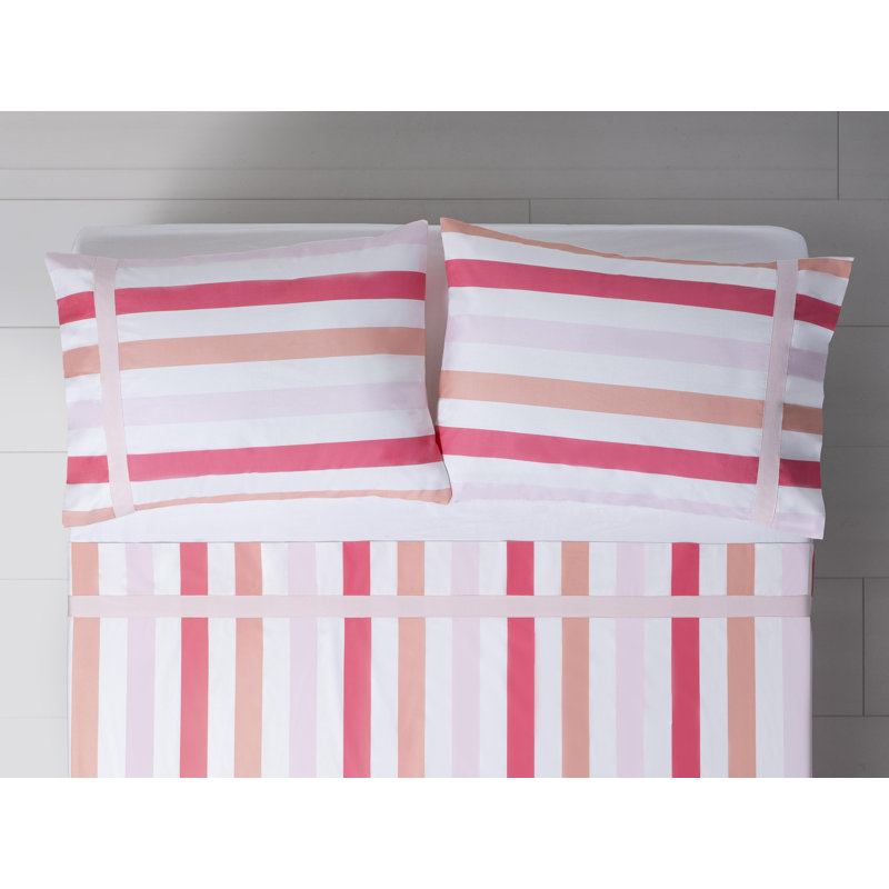 Ensemble de taie d'oreiller pour chambre d'amis 100% coton, Rose, Taie d'oreiller très grande