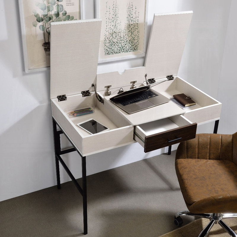 Bureau d'écriture extraordinaire avec rangement pratique, superbe et noir