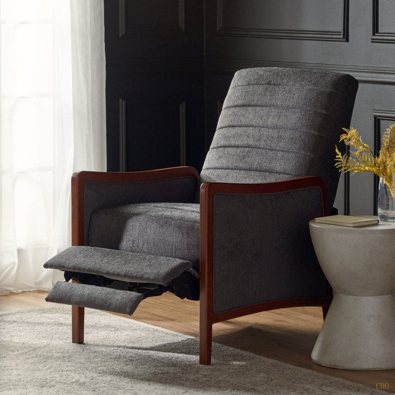 Modern Living Room Recliner Accent Recliner, Gray