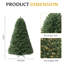 Arbre de Noël artificiel avec base en métal Prelit-141706073