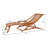 Ashja Outdoor Acacia Wood Chaise Lounge