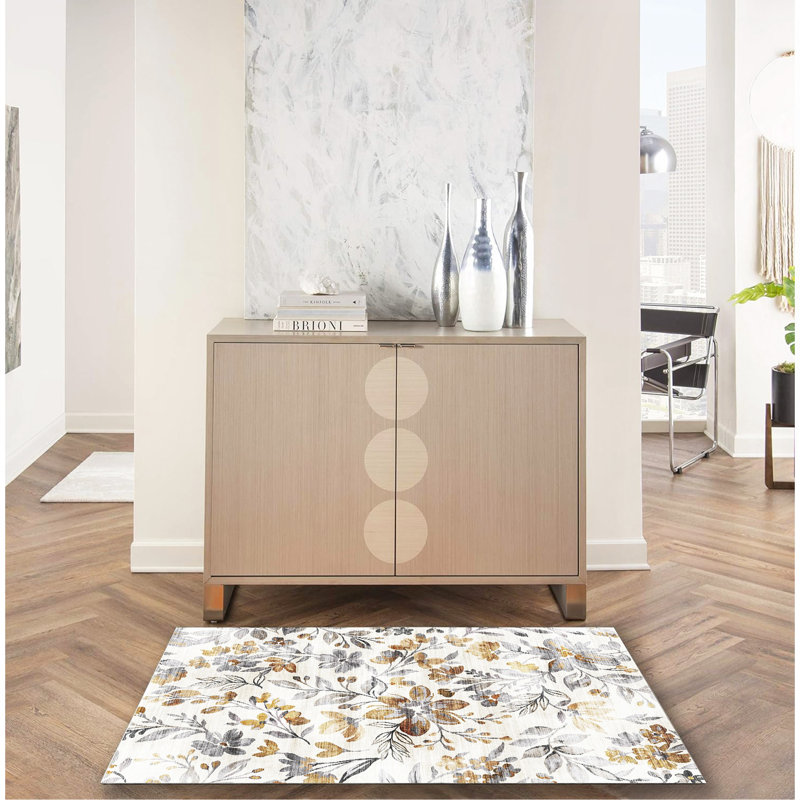 Tapis d'intérieur et d'extérieur lavable antidérapant, Rectangle 2 pi 6 po x 3 pi 10 po
