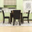Ensemble de table de salle à manger 5 pièces avec table carrée et 4 chaises rembourrées
