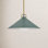Zoë Single Light Metal Steel Dimmable Pendant