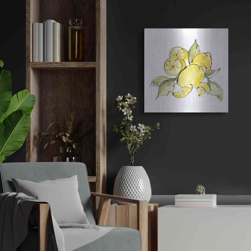 «Lemon Still Life III» par Chris Paschke, H 24 po x l 24 po