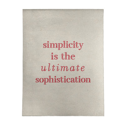 Quotes Chenille Indoor Rug