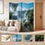 4 Panels Folding Screen Room Divider Royal Part Iguazu Falls seen from Argentinian National Park Canvas Screen Room Separator Freestanding Protective Wall Divider Privacy Partition