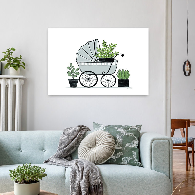 Baby's Carriage Art, 24" H x 36" W