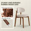 Ensemble de 2 chaises de salle à manger rembourrées en bois massif-1195383871