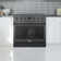 Cosmo 36 In. Lumin Collection 6.0 Cu. Ft. Gas Range With 6 Sealed Burners And Convection Oven In Matte Black