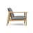 Ensemble de conversation teck avec coussins sunbrella 3 pièces relaxing deep Thorin