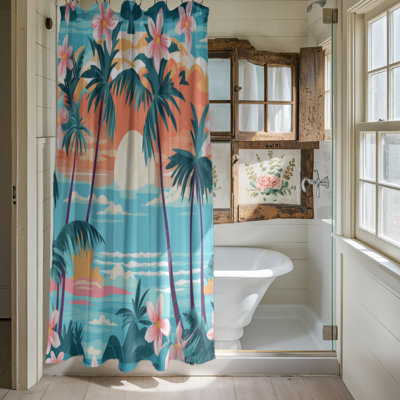Island - Rideau de douche Premium