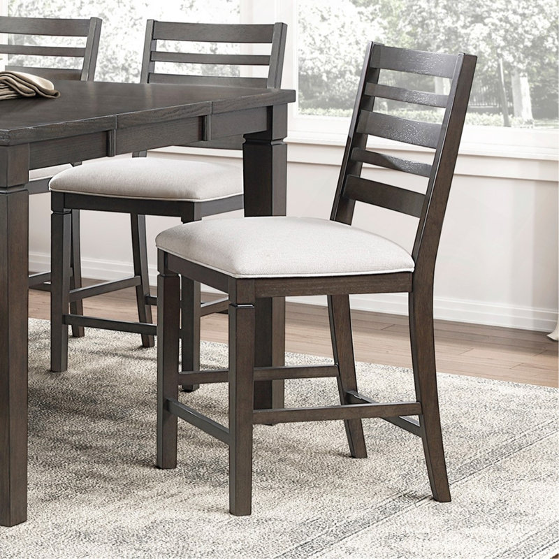 Ensemble de salle à manger 6 pièces classique, extensible à hauteur de comptoir, en bois espresso foncé, avec banc, rembourré, meubles de salle à manger