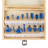 Stalwart Carbide Router Bit Set - 15-Piece Woodworking Tool Kit for DIY and Home Improvement
