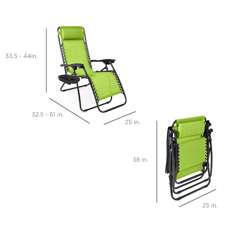 Fauteuil inclinable Nathen Zero Gravity, Vert lime