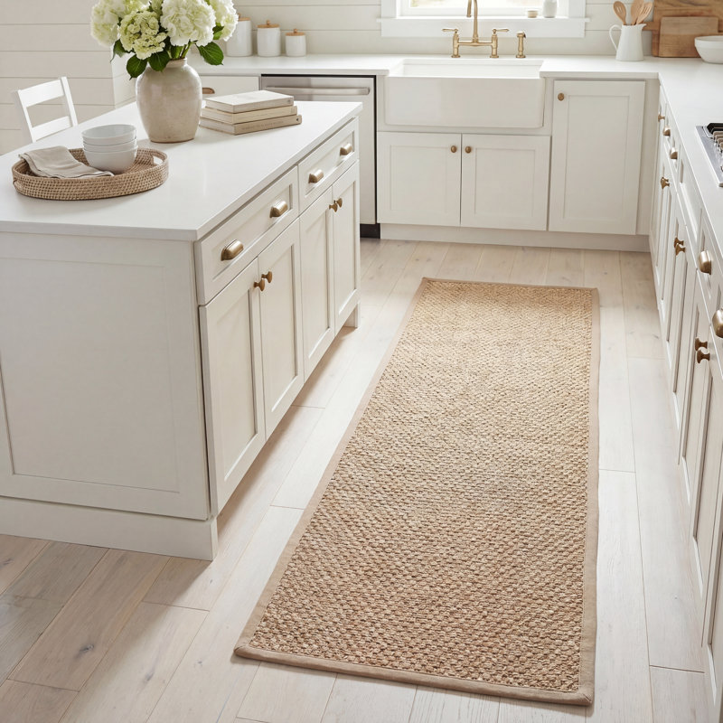 Tapis en sisal Shoreham, Tapis de couloir 2 pi 6 po x 8 pi