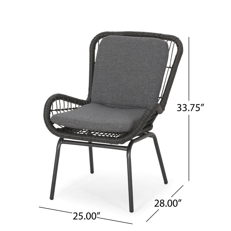 Fauteuil gris Annasofia