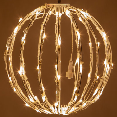 Fold-Flat LED Metal Lighted Window Decoration