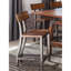 Chaise de salle à manger à hauteur de comptoir industrielle 2 pièces, brun rustique et bronze industriel