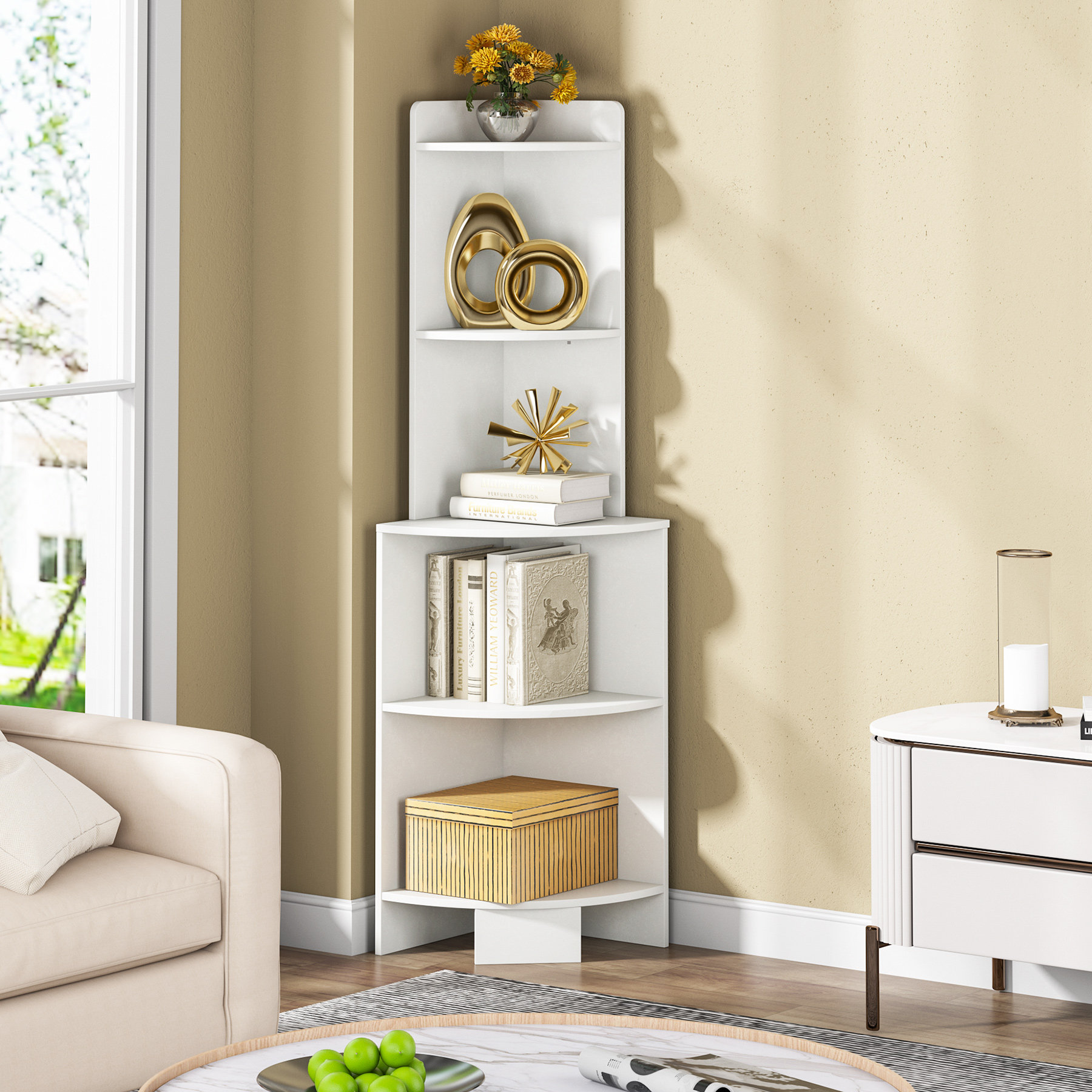 https://assets.wfcdn.com/im/06589694/compr-r85/2165/216583605/corner-shelf-5-tier-corner-bookshelf-63-inch-small-bookcase-modern-wooden-corner-storage-rack-plant-stand-in-white-faux-marbling-board-finish-for-living-room-bedroom-home-office.jpg