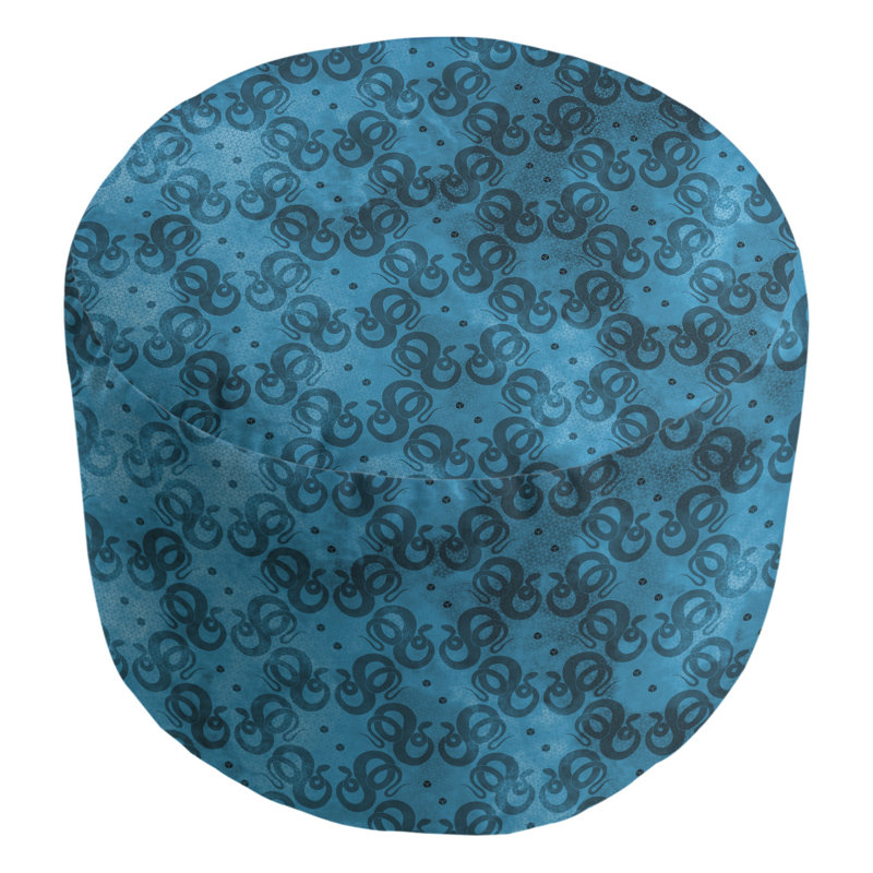 Repose-pieds Avicia, Denim / Gris