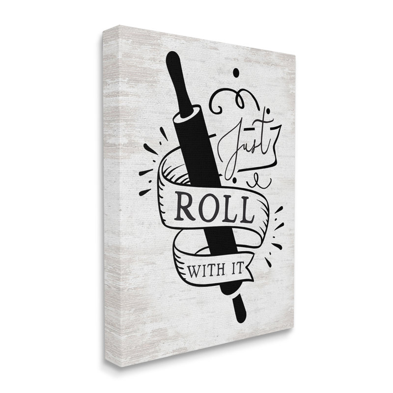 " Roll With It Kitchen " by Lettered And Lined, 30" H x 24" W x 1.5" D