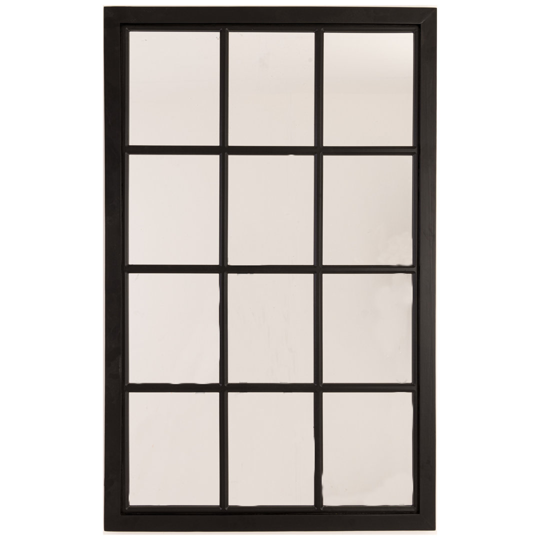 Blithedale Wood Lighted Wall Mounted Accent Mirror in Brown