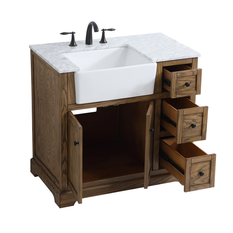 Meuble-lavabo simple 36 po Pardue, Bois flottant