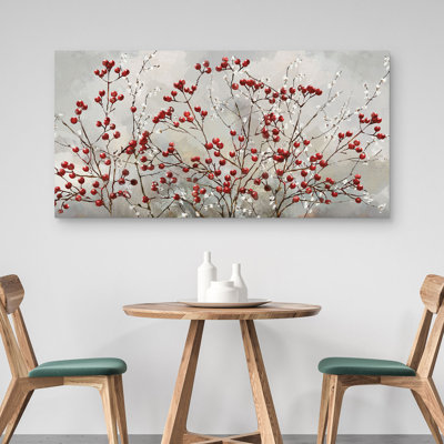 Winterberries by Studio Arts Canvas Wall Art Print
