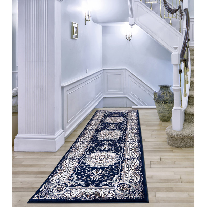 Floral Area Rug, Runner 82 x 300cm