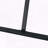 55" Minimalist Retro Rectangular Dining Table with Black Textured MDF Top