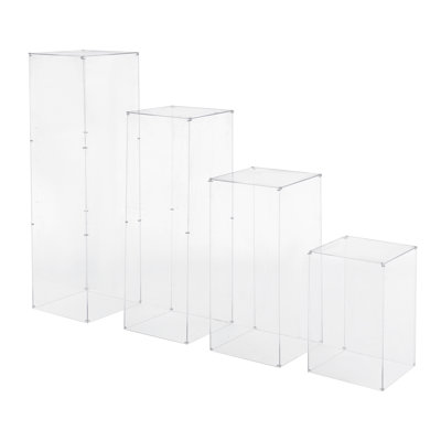 Acrylic Pedestal Stand, Backdrops & Signs, Clear Display Pedestal