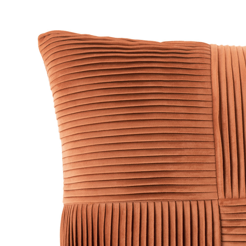 Feathers Square Throw, Orange