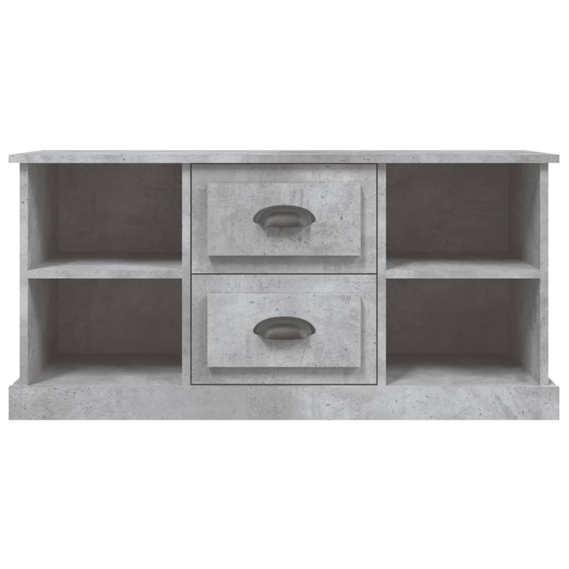 Liara Unfinished TV Stand for TVs up to 43", Concrete Grey