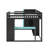 Twin Size Gaming Bed With RGB LED Lights And USB Ports-83795381