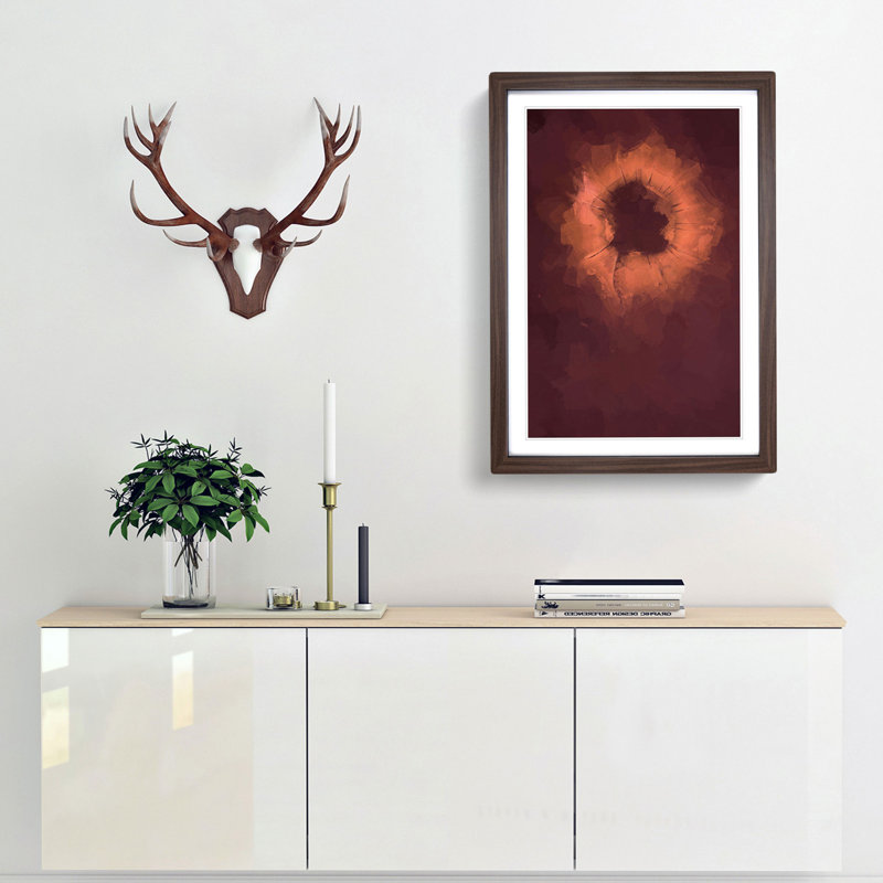 The Nucleus in Abstract - Picture Frame Graphic Art Print, Walnut Framed, 87cm H x 62cm W x 2cm D