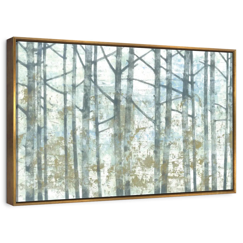 Brise de forêt, Cadre flottant doré, 25 po x 17 po