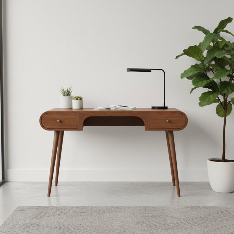 136cm Solid Wood Console Table