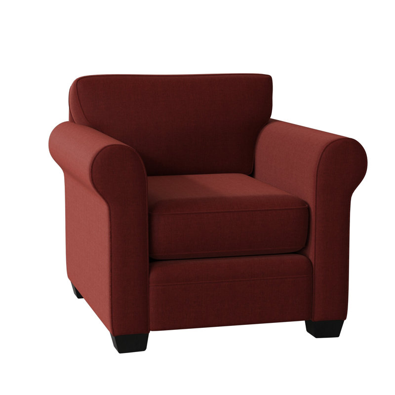 Quaker Upholstered Armchair, Espresso, Entice Brick