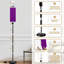 Floor Lamp  Purple felt abstract textile Dimmable Modern Standing Lamp with Remote Control Footswitch Bulb Lampshade Tall Pole Corner Lamp for Living Room Bedroom Office