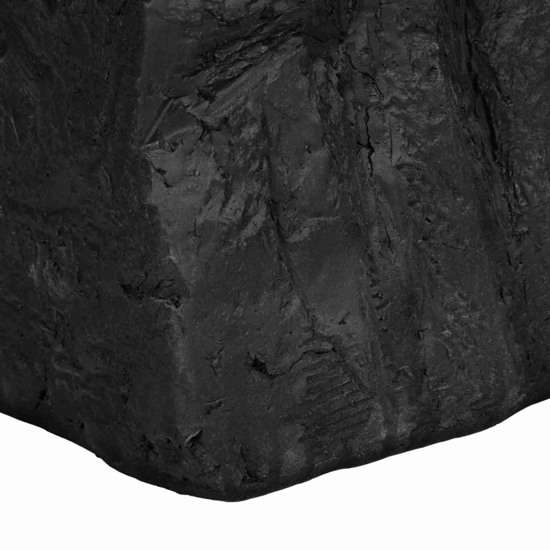 Table d'appoint d'inspiration pierre naturelle, Noir