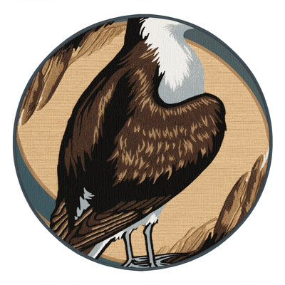 Washable Sooty Shearwater Birds Area Rug