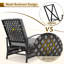 Fauteuil de patio inclinable avec coussins lausannois-652763339