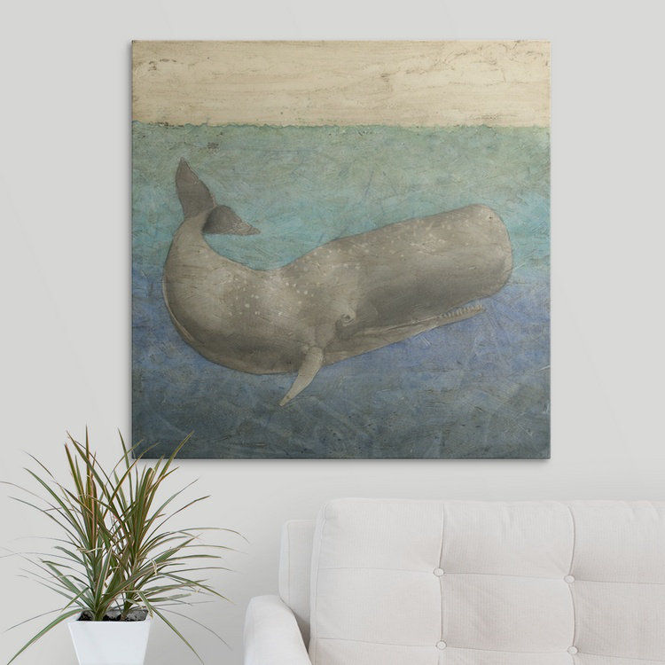 « ii » megan meagher, reproduction d’art Diving Whale, H 24 po x l 24 po x P 1,5 po, Toile