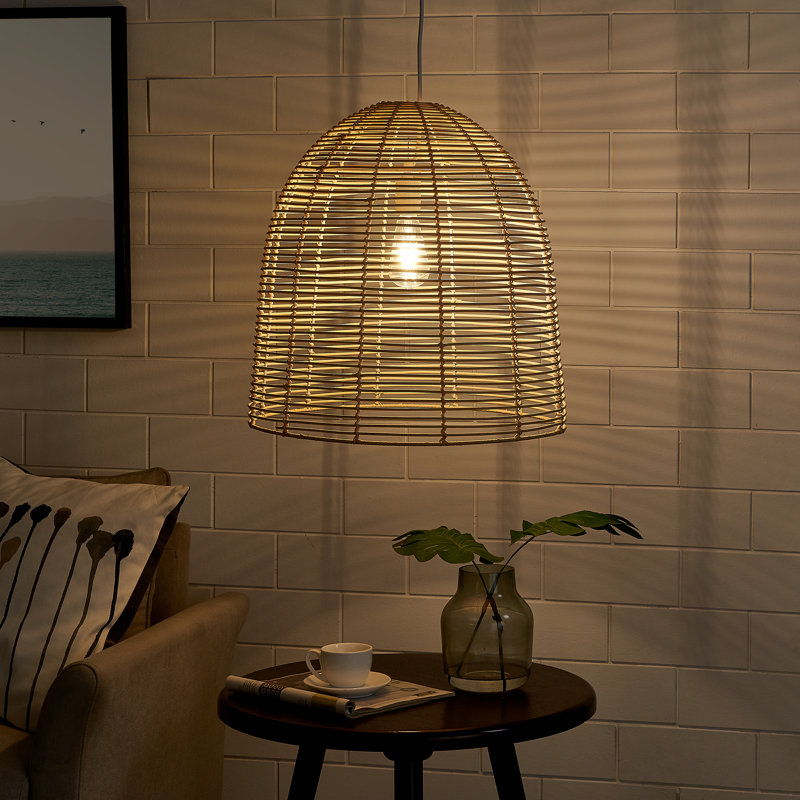 1 - Light Natural Single Pendant