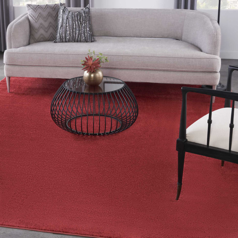 Tapis intérieur / extérieur rouge Mullican Sandy, Rectangulaire 8 pi x 10 pi