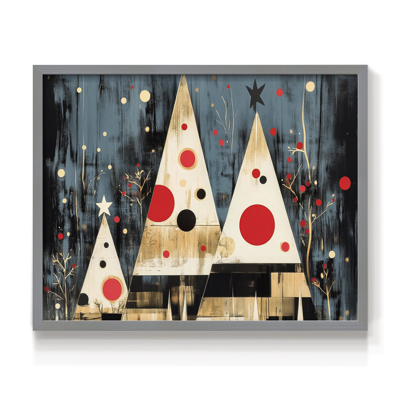 «Chirstmas Art» - DCCL XXII - Reproduction encadrée - Restickable, H 16 po x l 20 po, Gris