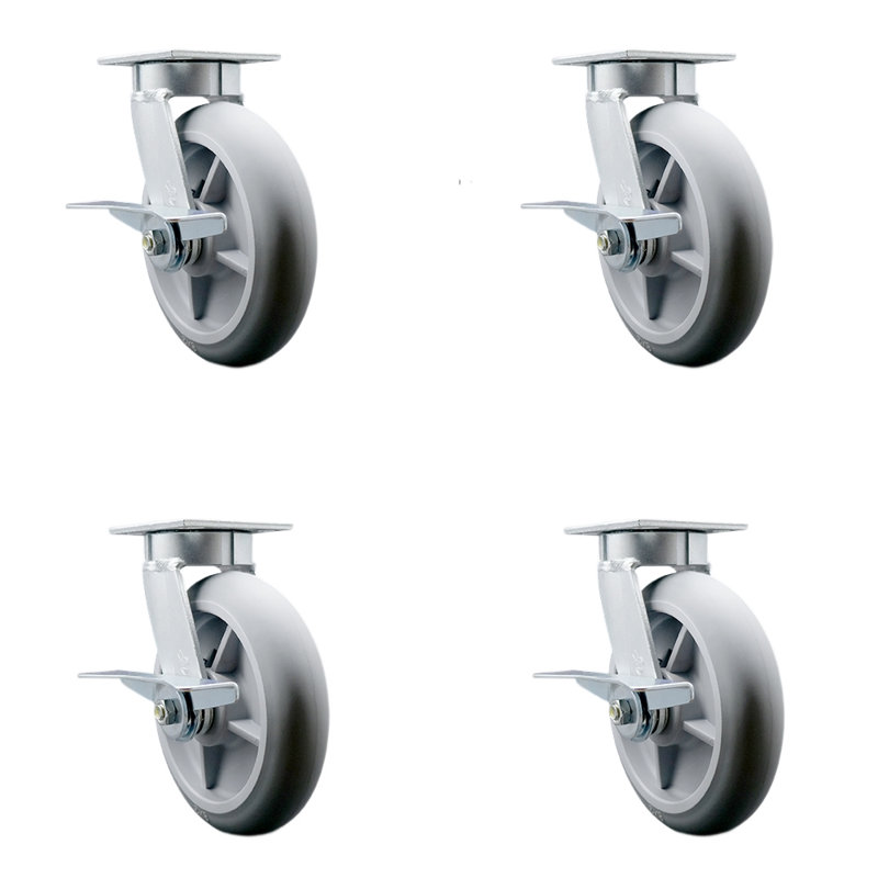 Kingpinless Thermoplastic Caster