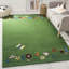 Tapis vert en laine touffeté à la main Claro-1551407637